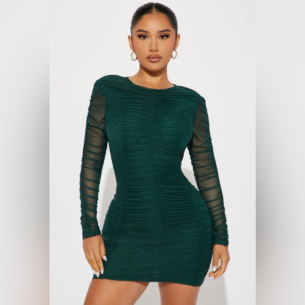 Hunter Green Short Dress New with tags